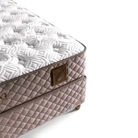 Bambi Boxspringbett 180x200 mit Matratze Bamboo Sleep Set Stauraum 7-Komfortzonen H3 Polsterbett 180 x 200 Doppelbett 180 x 200