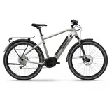 Haibike Trekking 3 Bosch 500Wh Elektro Trekking Bike Glossy Light Warm Grey/Black Ink/White | 27.5" Herren Diamant XL/60cm