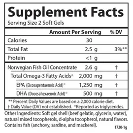 Carlson Labs Maximum Omega 2000 - 90 + 30 softgels