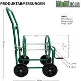 Baumarktplus Schlauchwagen Basic 4 Räder 95,5 x 58 cm Stahl, für 50 m 3/4 Zoll Gartenschla...
