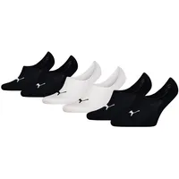 Puma Füßlinge 6er Pack Schwarz/Weiß 43-46