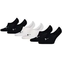 Puma Füßlinge 6er Pack Schwarz/Weiß 43-46
