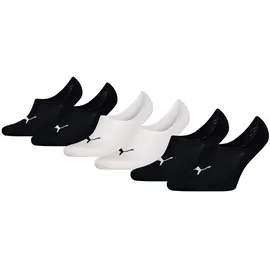 Puma Füßlinge 6er Pack Schwarz/Weiß 43-46