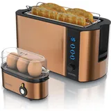 Arendo Langschlitz-Toaster Kupfer
