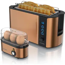 Arendo Langschlitz-Toaster Kupfer