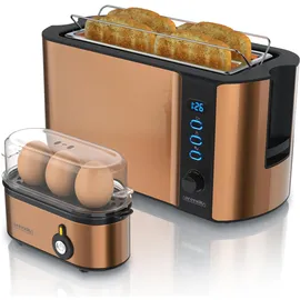 Arendo Langschlitz-Toaster Kupfer