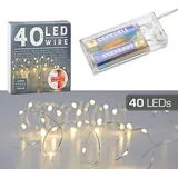 Cepewa LED Lichterkette Mikro, Timer 420cm - Grau