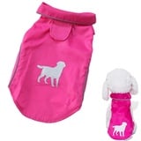 beautyhe Hunderegenmantel Wasserdicht Kleine Hunde Mit Reflektierenden Streifen Hunderegenmantel Wasserdicht GüRtelhalsloch Größenverstellbar Hunderegenmantel pink,Large