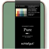 schlafgut Pure Baumwolle 90 x 190 - 100 x 220 cm green mid