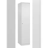 C+P Spind Classic PLUS, 1 Abteil, HxBxT 185x40x50cm, Zylinderschloss, Verkehrsweiß von PROREGAL