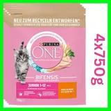 4x750g Purina One Katzenfutter Junior BIFENSIS Trockenfutter mit Huhn