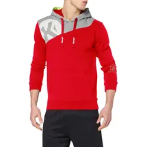 Kempa Core 2.0 Hoodie, rot/dark grau Melange, M