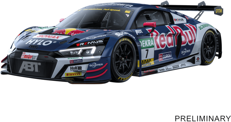 Audi R8 LMS GT3 evo II "Abt Sportsline - Red Bull  No.7" DTM 2024
