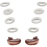 kwmobile 8x Ear Buds kompatibel mit Samsung Galaxy Buds Live - Size S und L - Silikon Ohrbügel Ohrstöpsel Zubehör - Bügel für In-Ear - Weiß