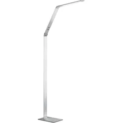 Fischer & Honsel LED-Stehlampe Geri Alu, Eisen, Stahl Metall Grau Alu