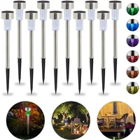 Relaxdays Solarleuchte 10er Set,