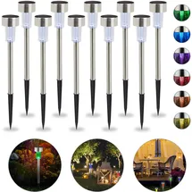 Relaxdays Solarleuchte 10er Set,