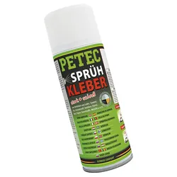 PETEC 94340 Sprühkleber Spray 400ml Transparente Verklebung Innen- und Außenbereich