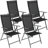 Albatros Gartenstühle 4er Set Aruba – Gartenstühle Klappbar mit robustem Metallgestell und hoher Belastbarkeit – bequeme Klappstühle auch als Terrassenstühle oder Balkonstühle