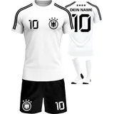 Deutschland Trikot Kinder Herren Damen WM 2026 Fussball Geschenke Jungen Coole Sachen für Jungs Fußball Trainingsanzug Tshirt EM Shirt geschenk junge 10 jahre Fußballtrikot Mädchen Set IIIII20Fo7IIIII - 134