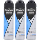 Rexona 3 x Rexona Deo Men Maximum Protection Cobalt Dry Anti Transpirant Spray je 150ml