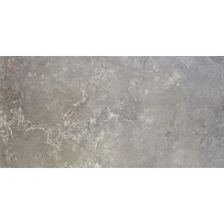 Vabene Bodenfliese Feinsteinzeug Travertino teilpoliert rektifiziert 60 x 120 cm gris