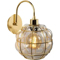 Wandleuchte in Goldfarbe 23x27x30cm WellHome Baikal