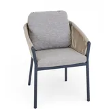 MONDO Gartenstuhl LATEA 60 x 64 x 106 cm grau 1 St.