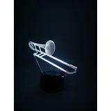 mugesh Lampe Instrument 3D - schönes Geschenk für Musiker (Posaune)