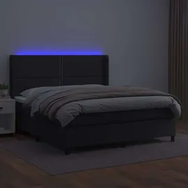 vidaXL Boxspringbett 180 x 200 cm Schwarz