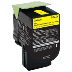 Lexmark Tonerpatrone 802YX Toner gelb gelb
