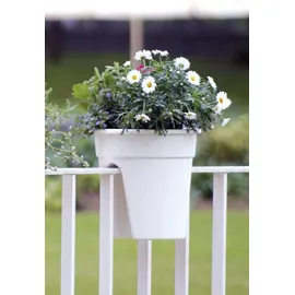 KHW Flowerclip Ø 27 x 27,5 cm weiß 3 Stück