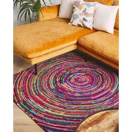 Beliani Malatya Kurzflorteppich 140 x 200 cm Mehrfarbig