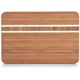 Zeller Present Schneidebrett Tranchierbrett Holz 1 30 x 20 x 1,6 cm Blau/Braun