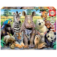 Educa (15517) Puzzle 1000 Teile für Erwachsene | Lustige Zootiere, 1000 Teile Puzzle für Erwachsene und Kinder ab 14 Jahren, Tierpuzzle