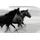 Queence Wandsticker QUEENCE "Horses", schwarz, B:90cm H:60cm T:0,1cm, Folie, Wandtattoos, Selbstklebend, kinderleichte Anbringung