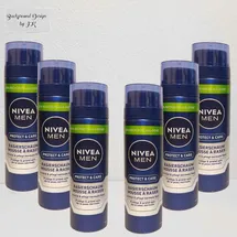 NIVEA Protect & Care Rasierschaum 6 x 200 ml Geschenkset