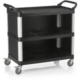 Was Germany Servierwagen mit 3 Borden, 103,5 x 50,5 x 95,5 cm, Polypropylen/Aluminium"
