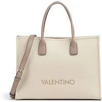 Valentino Wilk Handtasche Kunstleder Beige