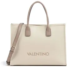 Valentino Wilk Handtasche Kunstleder Beige