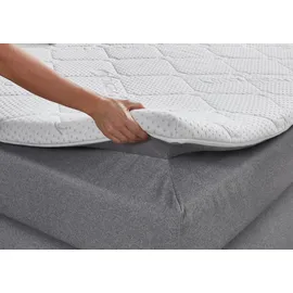 'massivart' Boxspringbett 180 x 200 cm H2 Grau