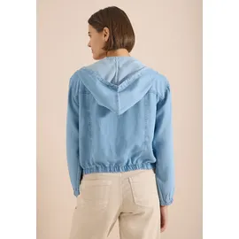 Cecil Blouson im Denim-Look mit Zipper - blau