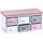 KESPER Sitzbank Kinder-Sitzbank Weiß/Grau/Rosa 68 x 29,5 x 33 cm