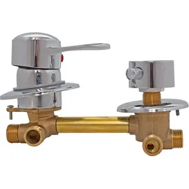 AcquaVapore Ersatz-Armatur Einhebelmischer 3 fach Umschalter Dusche D38-DF 12cm