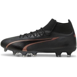 Puma Ultra Pro FG/AG Soccer Shoes, Puma Black-Copper Rose, 42.5 EU