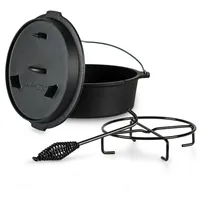 Klarstein Guernsey Premium Dutch Oven 12.0 BBQ-Topf Gusseisen voreingebrannt Größe XL / 12 qt