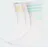 adidas 3-Streifen Crew Socken 3-Paar Weiß/Clear Pink/Clear Mint/Almost Gelb S