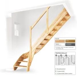 DOLLE Raumspartreppe Faro 243-299 cm Buche unbehandelt