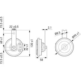 Hella Horn 3AM 922 000-971