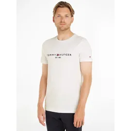 Tommy Hilfiger Logo Kurzarm-T-Shirt Snow White 3XL